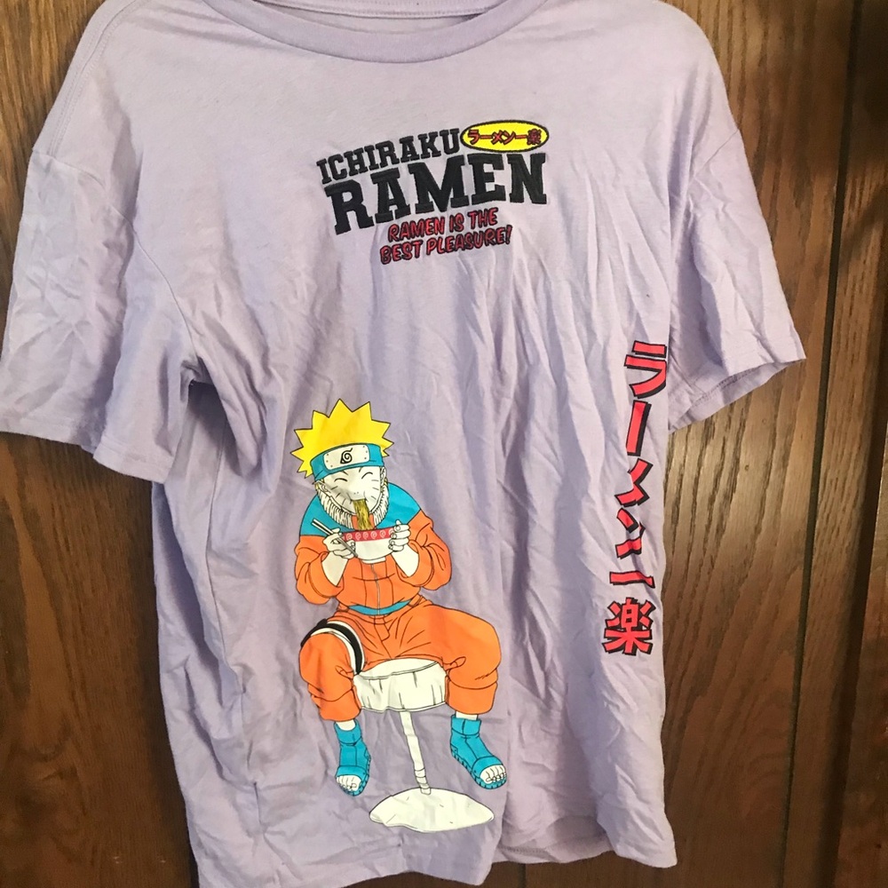 Naruto ramen mens medium t shirt